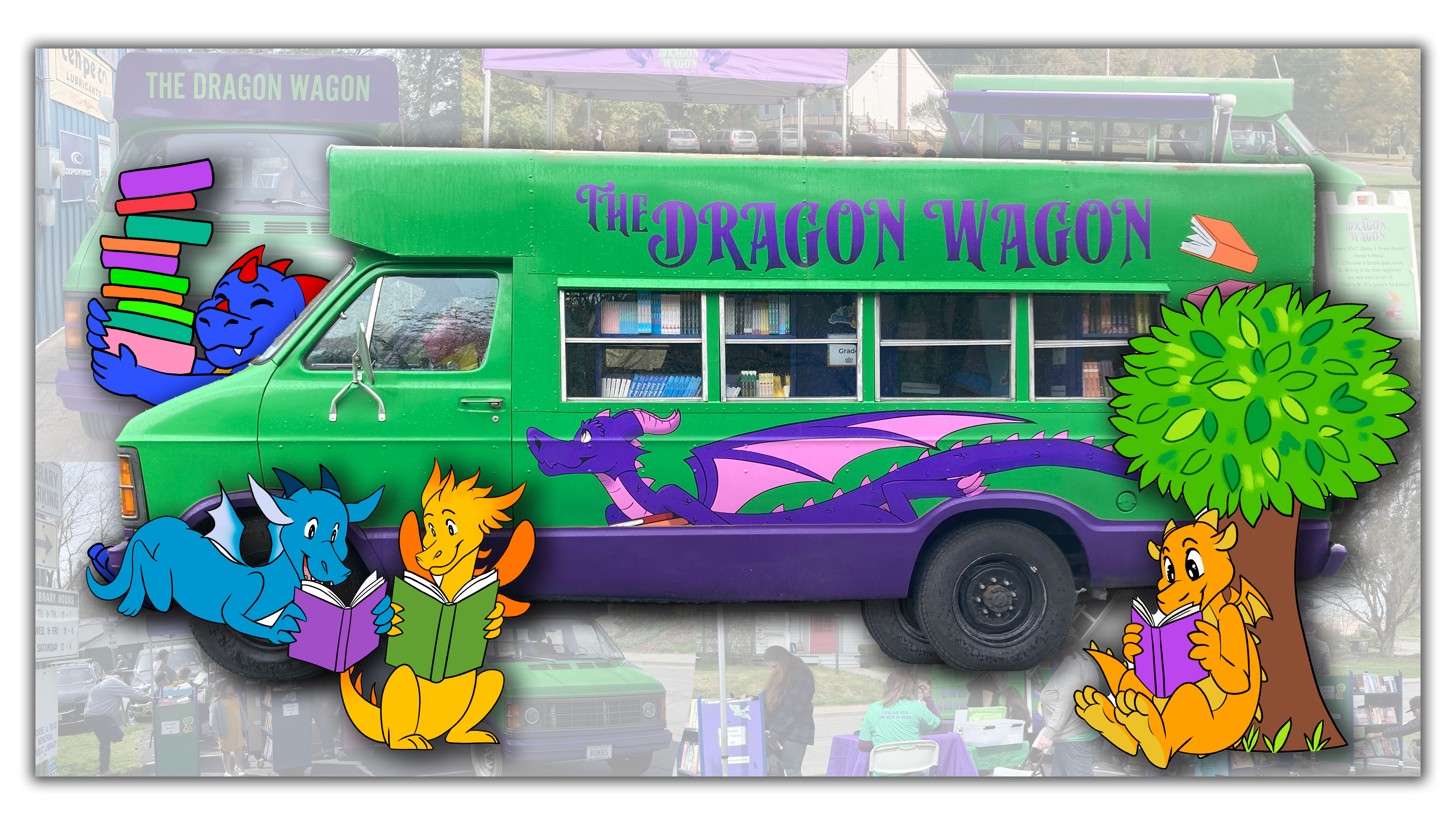 The Dragon Wagon Book Bus